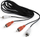 Kabllo Gembird RCA x2 - RCA x2 (CCA-2R2R-6), 1.8m, e zezë