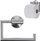Mbajtës letrash higjenike Bathroom Solutions Coline, çelik inox, për mur, ngjyrë argjendtë