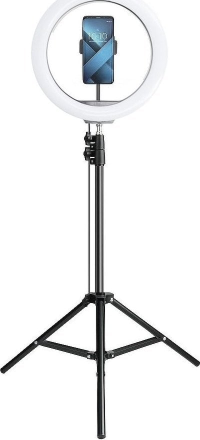 [OUTLET] Unazë drite LED me tripod, 12", RGB, me mbajtëse telefoni