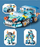 Blloqe ndërtimi Bounn Sports Car, 182 copa, 3 në 1, blu