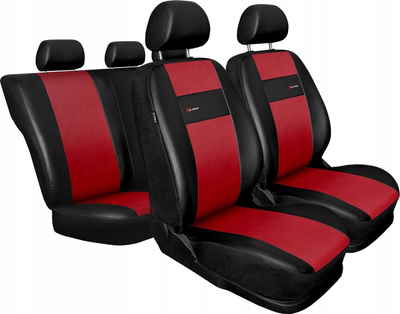 Mbulesa sedilesh makine X-Line 200, set universal, shkon me airbag, e kuqe me të zezë