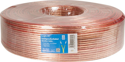 Kabllo audio LogiLink CA1086, 100 m, transparent