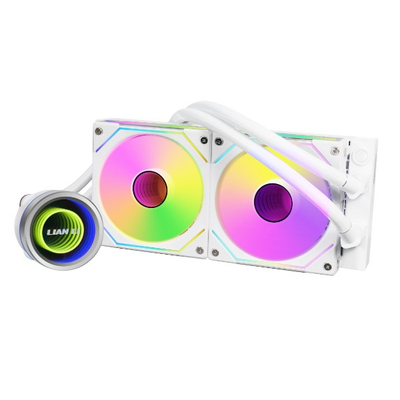 Ftohës uji për CPU Lian Li Galahad II Trinity SL-INF 240mm, ARGB, i bardhë