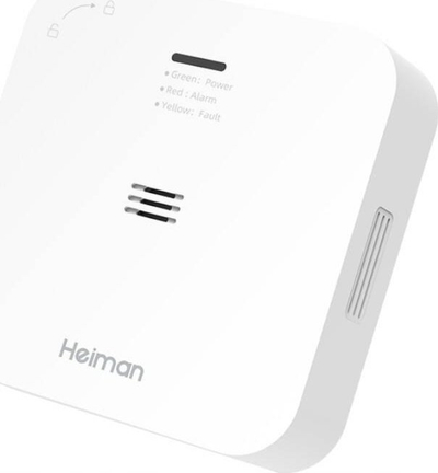 Detektor monoksidi karboni Heiman WS-720ES, WiFi Tuya, i bardhë