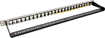 Patch panel InLine 76824C, 24 porta, 0.5U, 19", i zi