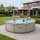 Pishinë kopshti VirtuFit Round Pool, 366 cm, me pompë filtri, bezhë