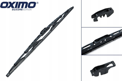 Fshirëse xhami OXIMO WUS450, 450mm, me kornizë bracket, ngjyrë e zezë
