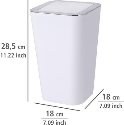 Kosh plerash Wenko Swing 24614, 6L, plastikë, i bardhë