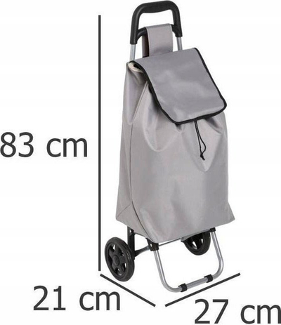 Колица за пазарување Watercolor Cart Gray, 30L, склоплива, сива