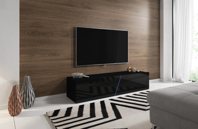 Kabinet TV Maelie 160, 2 dyer, LED RGB, i zi me llokum