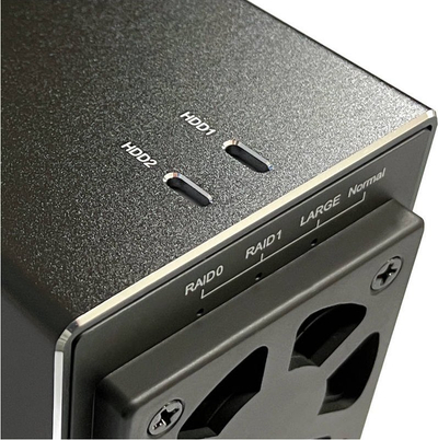 Kuti e jashtme për hard disk LC-Power LC-35U3-RAID-2, 2x 3.5", USB 3.2, RAID, e zezë