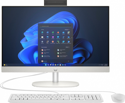 Kompjuter AIO HP ProOne 240 G10, 23.8" FHD, Intel N200, 16GB RAM, SSD 512GB, i bardhë