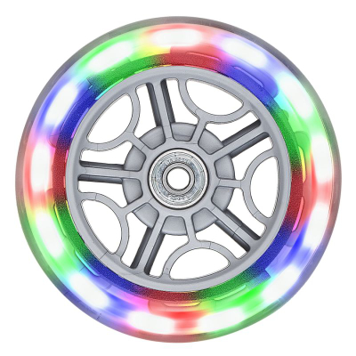 Set rrota trotineti Globber Light-Up, ABEC 5, ndriçuese, transparente