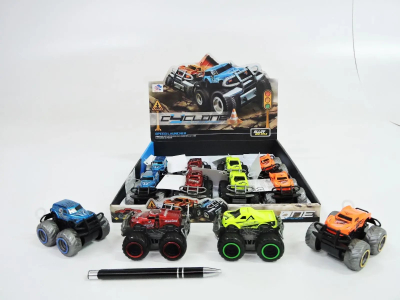Makina lodër jeep Cyclone, me rrota të mëdhaja, 8 cm, shumëngjyrshe