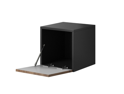 Komodë Bed Shelf RO5 ROCOR, 37 x 39 x 37 cm, dru lisi Wotan, antracit
