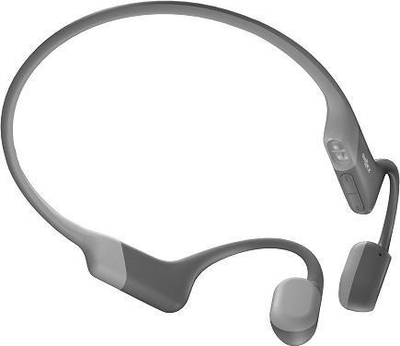 Kufje sportive Shokz OpenRun, bone conduction, pa tela, gri