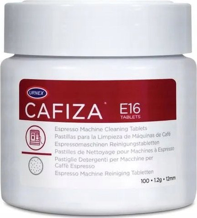 Tableta pastruese për aparat espresso Urnex Cafiza E16, 1.2g, 100 copë