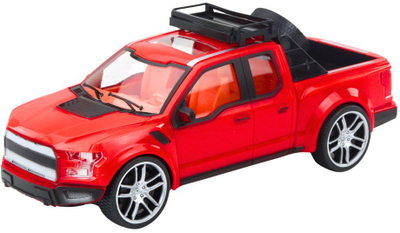 Set lodrash makina off road, xhip me rimorkio, makinë sportive, 59cm, e kuqe dhe e zezë
