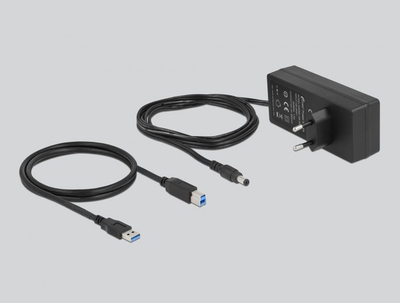 HUB USB Delock 10 porta, USB 3.2 Gen 1, alumini, gri
