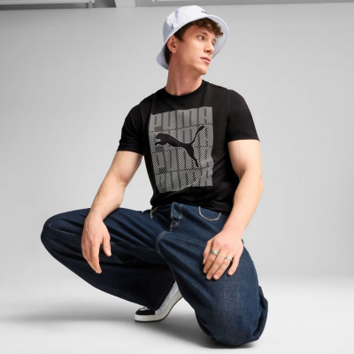 Блуза за мажи PUMA Graphics Wording Tee, памук, со кратки ракави