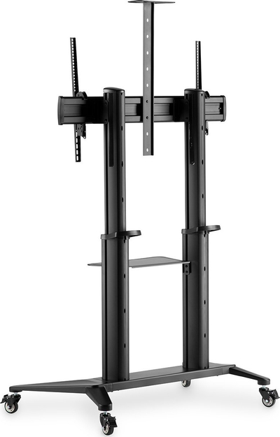Stendë me rrota për TV Digitus Mobile Single Stand, deri 120\", 140 kg, e zezë