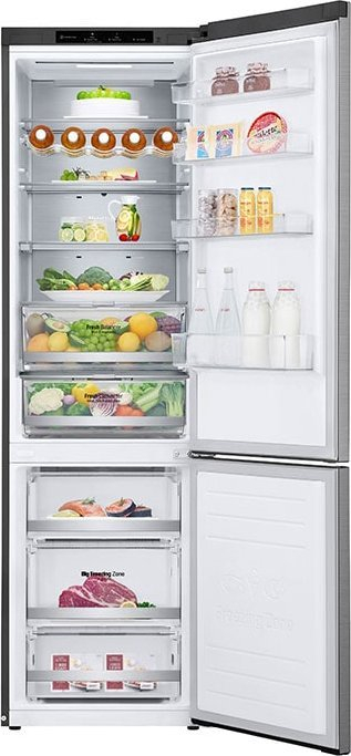 Frigorifer i kombinuar LG GBB72PZVCN1, 384L, inox, argjendtë