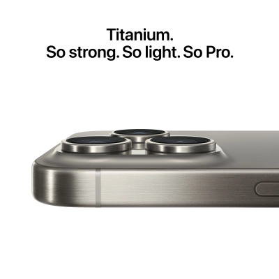 Apple iPhone 15 Pro, 128GB, Natural Titanium