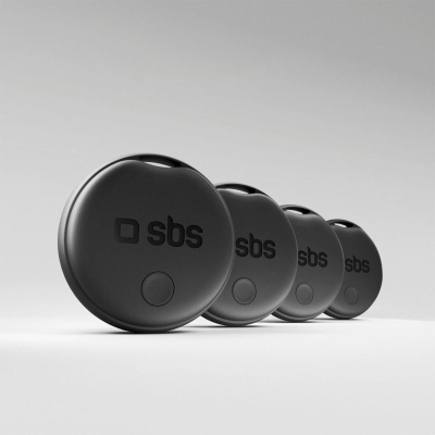 Gjetës universal SBS Track My Dual, set me 4 copë, me Bluetooth, i zi