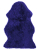 Tapet leshi Beliani ULURU, 65x110 cm, lëkurë deleje, blu navy