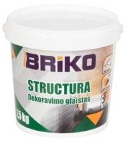 Suva dekorative Briko Structura, polimerike, 1.5kg, e bardhë