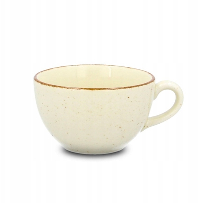 Filxhani me tases Lubiana Aida ART, 280 ml, porcelanë, bezhë