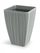 Vazo dekorative Flowerpot FERO SQUARE 40 cm, plastike, gri betoni