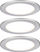 Set spote të futura për mobilje Paulmann 931.16, 3x2.5W LED, 3000K, argjendtë