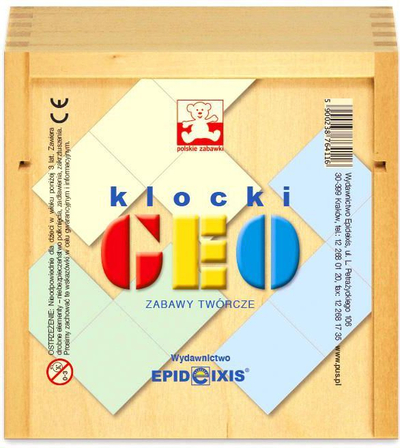 Blloqe edukative GEO Blocks, set për ndërtim, me ngjyra