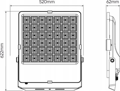 Reflektor LED Dymo PRIME 600W, 84000lm, 4000K, i zi