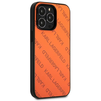 Mbulesë telefoni Karl Lagerfeld KLHCP13XPTLO, iPhone 13 Pro Max 6.7", hardcase, portokalli