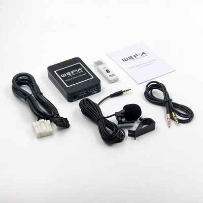 Adapter USB Bluetooth për makinë WEFA 07BT, për Mazda, 2x USB AUX, i zi