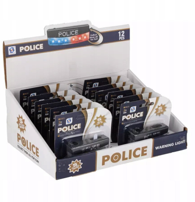 Set lodër policie Mega Creative Police Flashing Lamp 569572, me dritë vezulluese, për fëmijë 3+