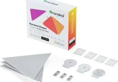 Интелигентни панели Nanoleaf Shapes Triangles Expansion Pack, 3 панели, мултиколор
