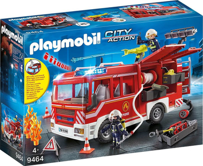 Lodër set automjeti i shpëtimit i Departamentit të Zjarrfikësve të Aksionit Playmobil 