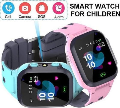 Smartwatch për fëmijë Denmen Kids, GPS, slot SIM, blu