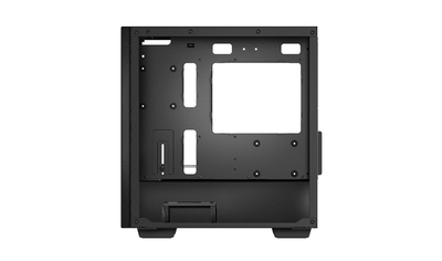 Kutia kompjuterike Deepcool Macube 110, mATX, xham i errët, e zezë