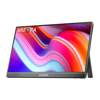 Monitor portativ Arzopa Z1C, 16.1", Full HD, gri