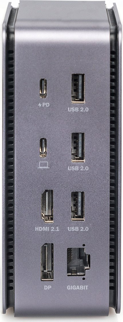 Stacion docking Digitus DA-70897, USB-C, 14 porta, gri