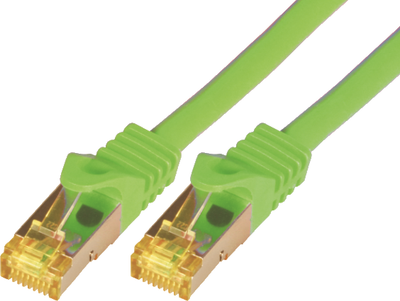 Мрежен кабел Mcab, Cat7, S/FTP, LSZH, 3 m, зелен