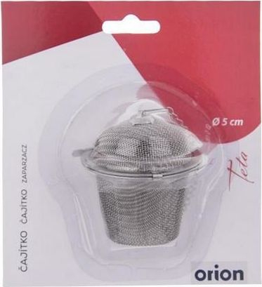 Filtër çaji çelik inox, sitë e imët, me grep praktik, argjendtë