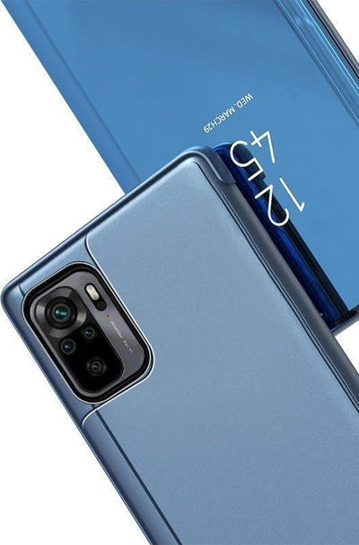 Këllëf flip Hurtel Clear View, Xiaomi Poco X4 NFC 5G, me kapak, blu