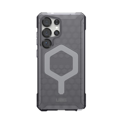 Mbulesë UAG Essential Armor me magnet për Samsung Galaxy S25 Ultra, e tejdukshme gri