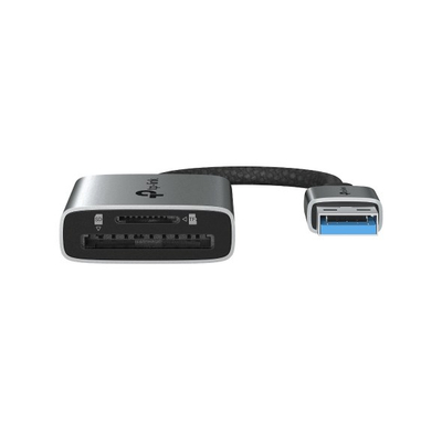 Читач на картички TP-Link UA430, USB 3.0 Type A, SD и microSD, сива