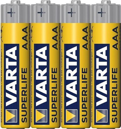 Bateri AAA Varta Heavy Duty R03, zink karbon, paketim 4 copë